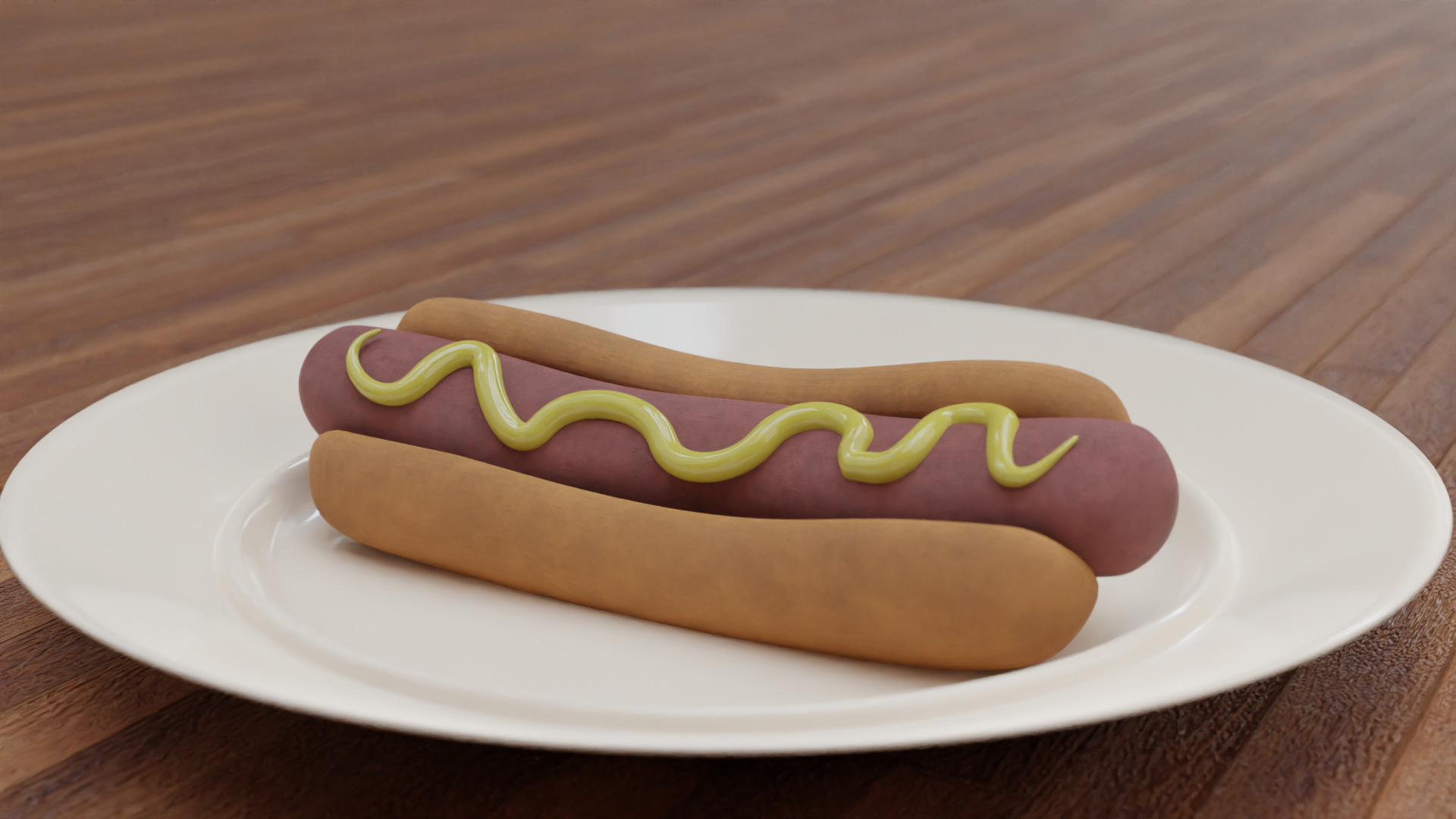 Procedurally Textured Hot Dog. preview image 1